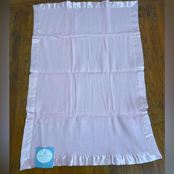 🆕 Vintage Baby Pepperell 36”x 50” Pink Blanket NWT - Picture 4 of 6